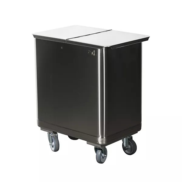 Bac à farine inox sur roulettes L2G BSF (IP0007)